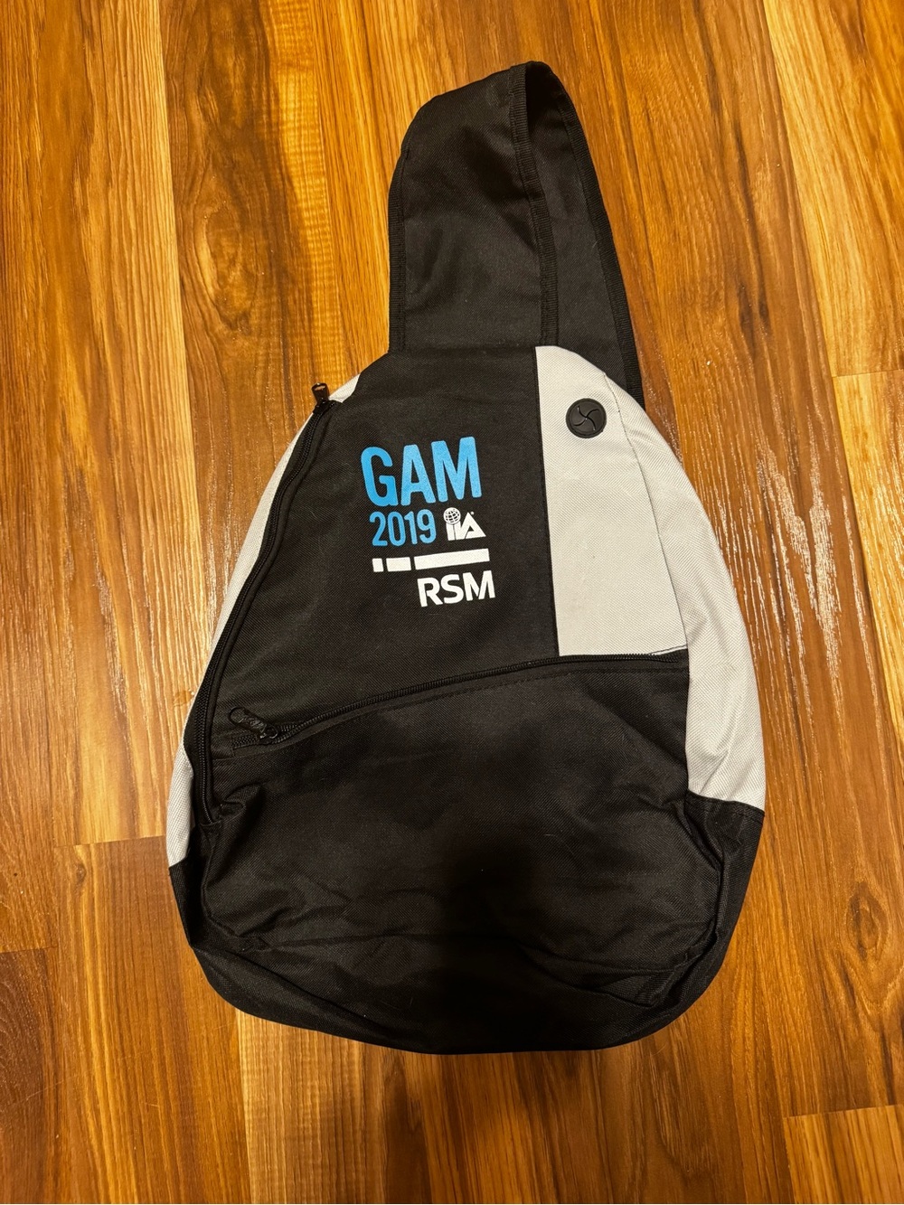 GAM 2019 Black and Light Gray Sling Bag